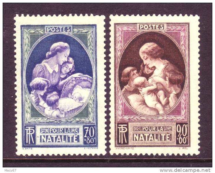 France B90-91  * - Unused Stamps
