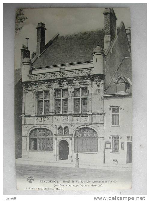 BEAUGENCY - Hôtel De Ville - Style Renaissance (1526) - Beaugency