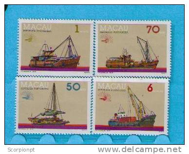 Itália 85 World Exhibition MACAO Transports Typical Ships Bateaux Set Mint (4v.) Macau Sp506 - Neufs