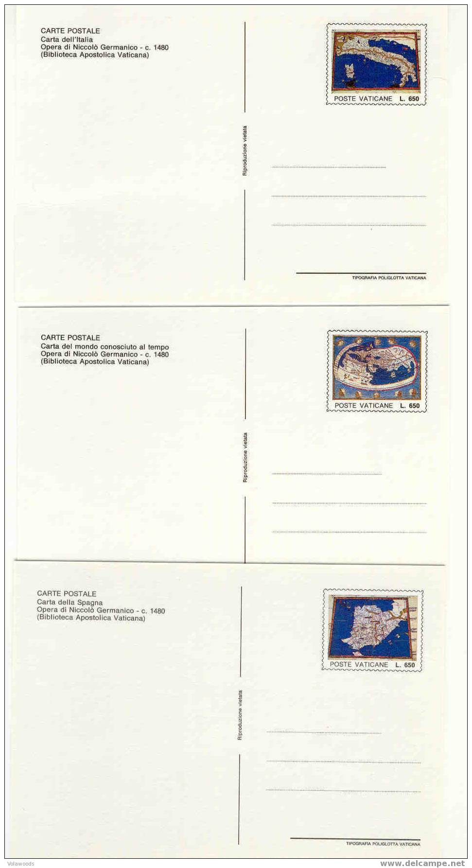 Vaticano - Codice Geographia Manoscritti Cartografici - Cartoline Postali In Contenitore - Unused Stamps