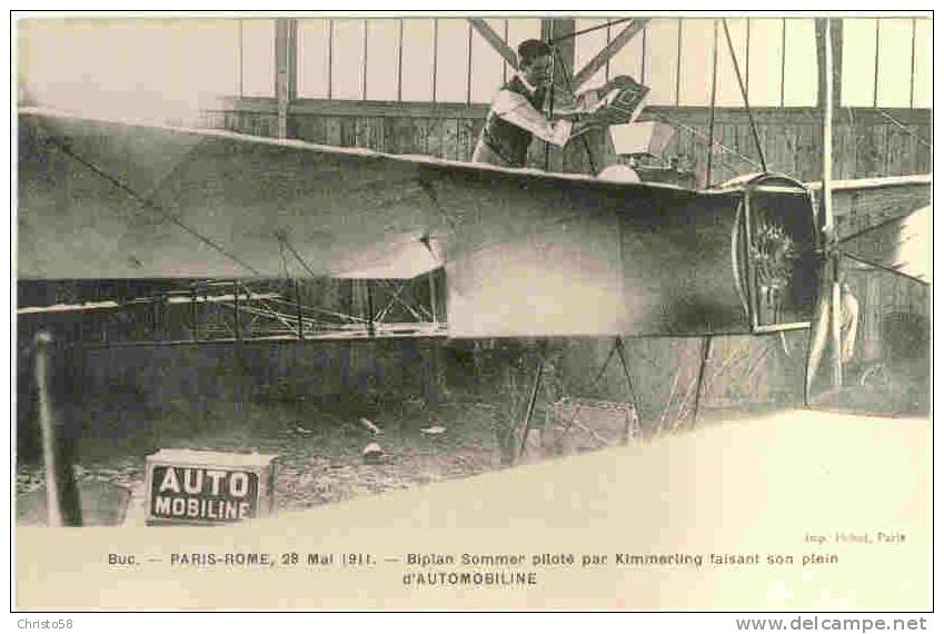 78  BUC  Paris-Rome 28 Mai 1911 Biplan Piloté Par Kimmerling  Automobiline   Aviation  Aviateur - Buc