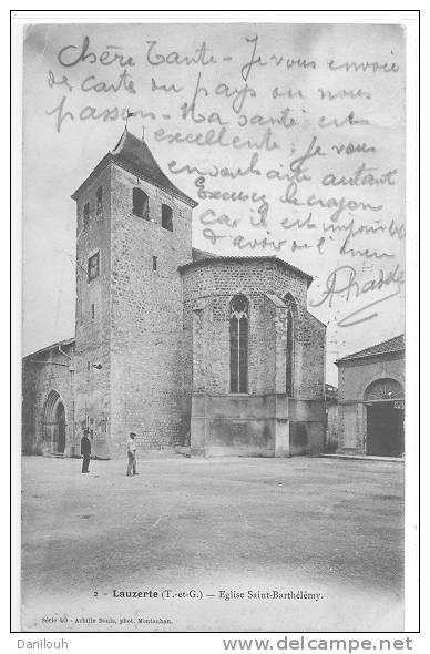 82 /FL/ LAUZERTE, Eglise Saint Barthélémy, N° 2 Serie 40 A Bouis Photo - Lauzerte