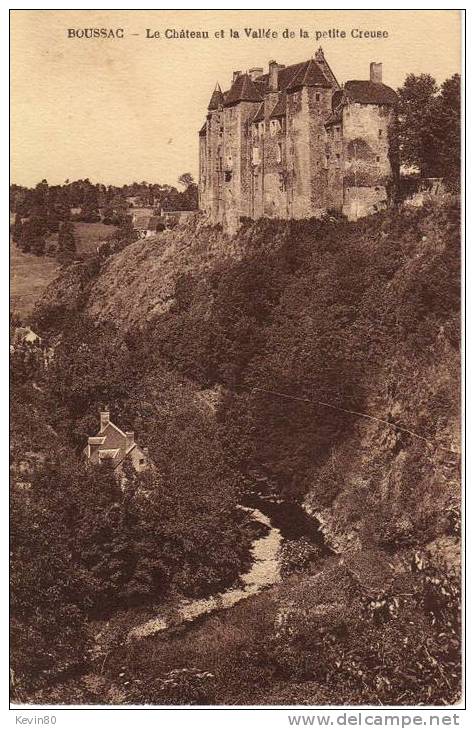 23 BOUSSAC Le Château Et La Vallée De La Petite Creuse - Boussac