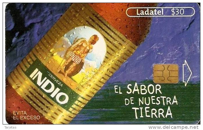 TARJETA DE MEXICO DE CERVEZA INDIO (BEER) - Alimentación