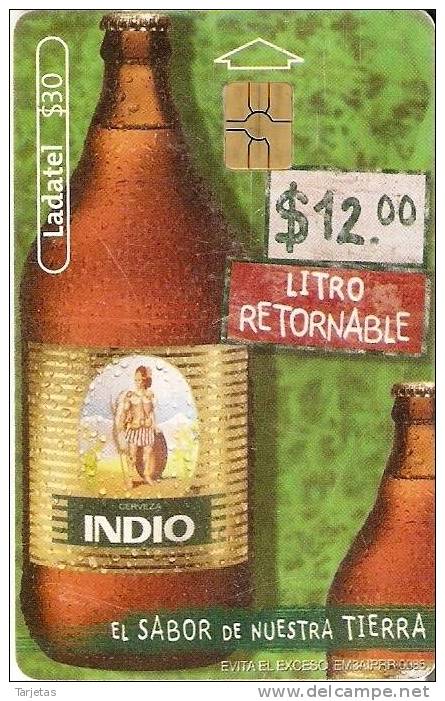 TARJETA DE MEXICO DE CERVEZA INDIO BOTELLA (BEER) - Alimentación