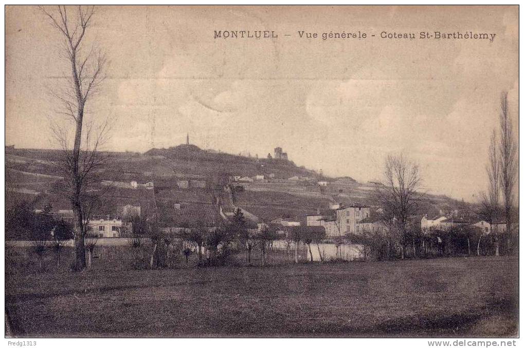 Montluel - Vue Generale, Coteau St Barthelemy - Montluel