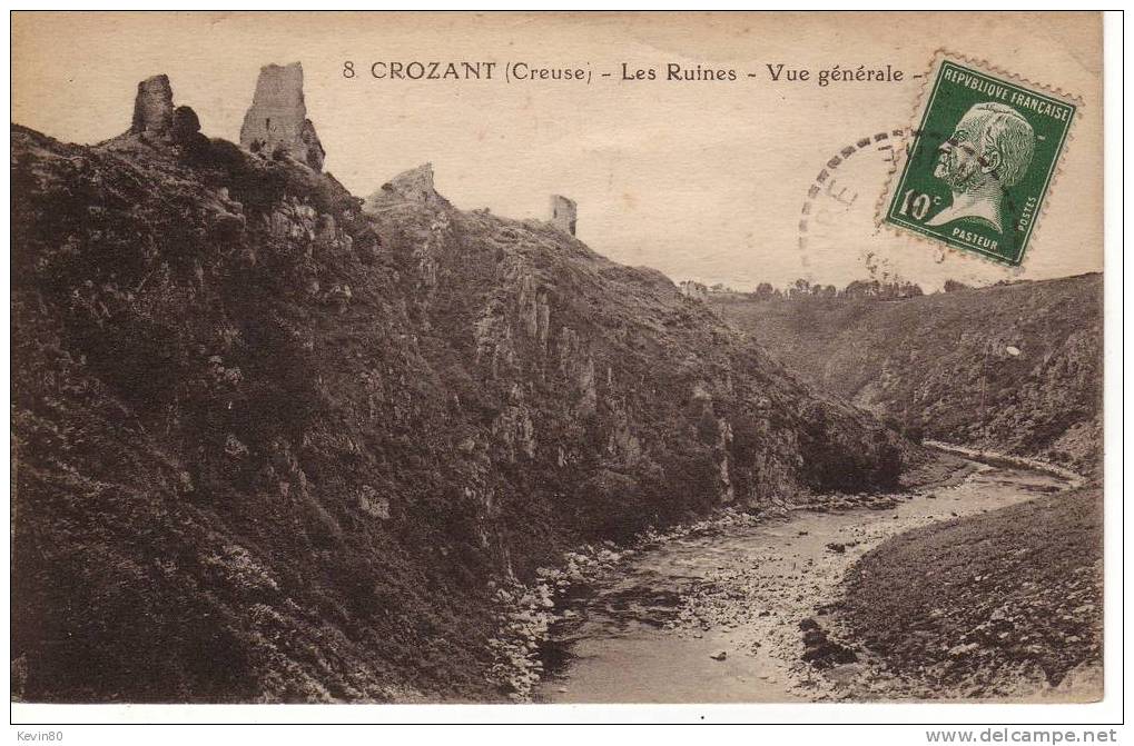 23 CROZANT Les Ruines Vue Générale - Crozant