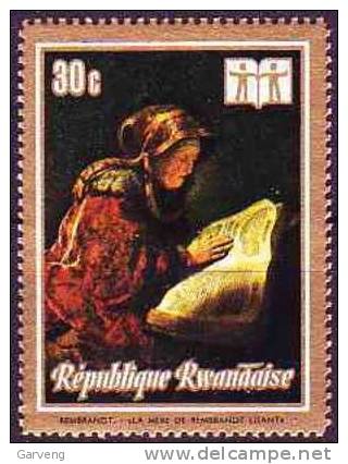 Rwanda: 1973 Rembrandt Hors Serie / Single Stamp / Einzelmarke, Neuf *** MNH - Rembrandt