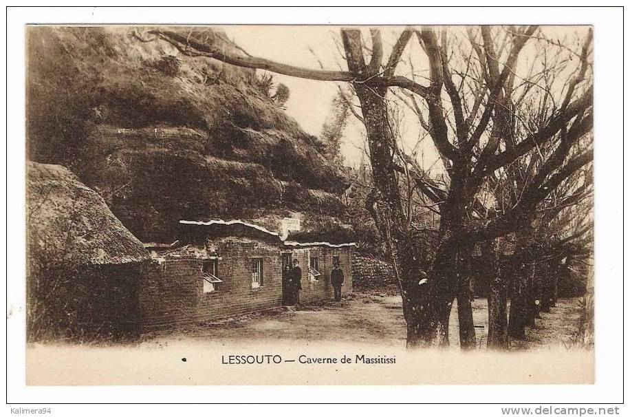 LESSOUTO  ( LESOTHO ) / CAVERNE DE MASSITISSI  ( Hôtel-restaurant Troglodythe, En 1924......) - Lesotho