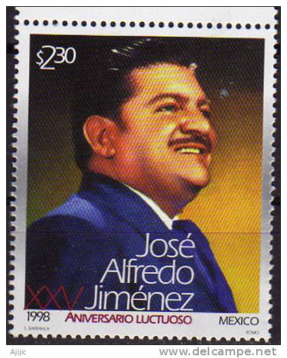 Le Grand Jose Alfredo Jimenez. Le Chanteur Mexicain Le Plus Populaire. 1 T-p Neuf ** Mexique - Cantantes