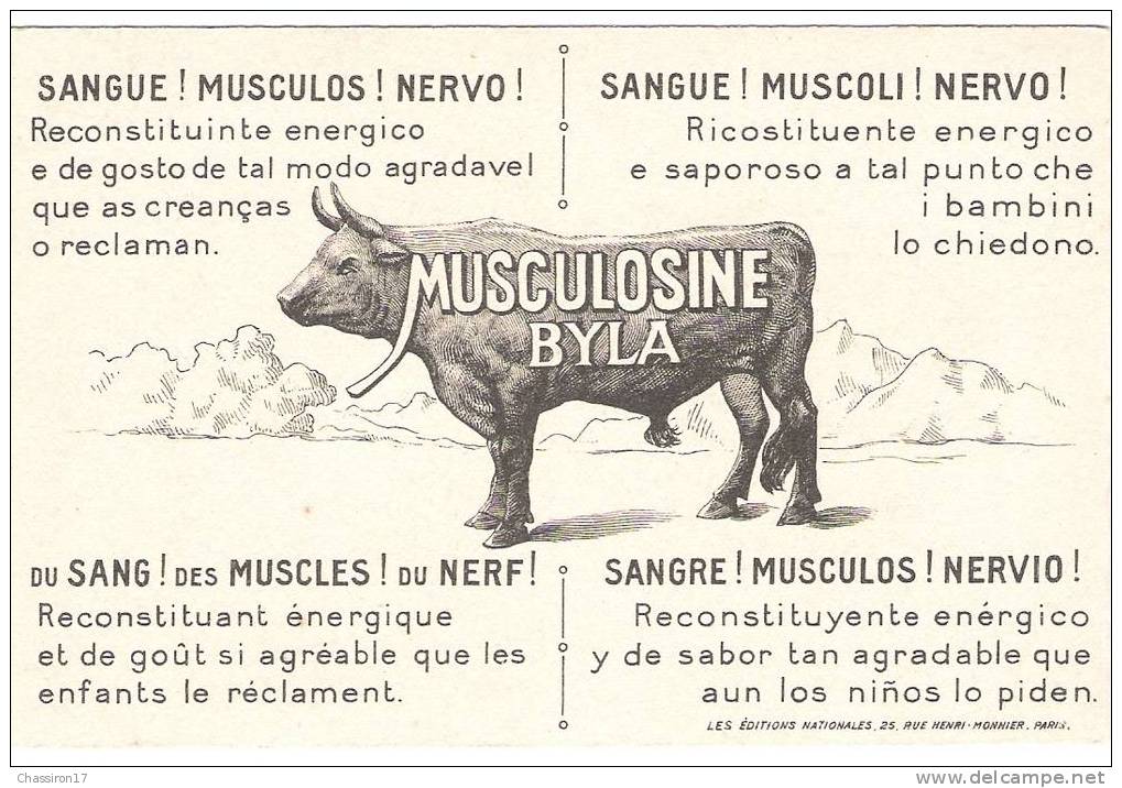 PUB Musculosine Byla - Aquarelle L. LESSIEUX -  Palestine - Lessieux