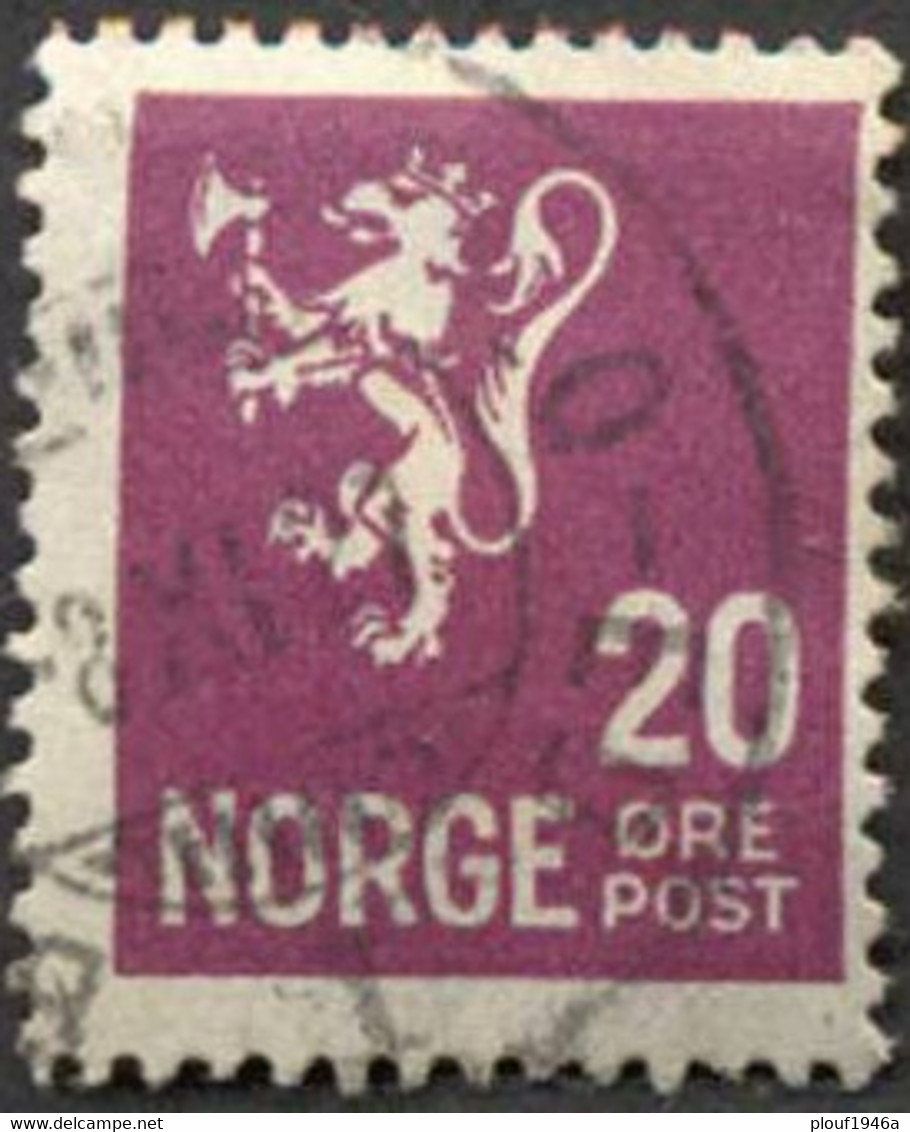 Pays : 352,02 (Norvège : Haakon VII)  Yvert Et Tellier N°:   114 (o) - Oblitérés