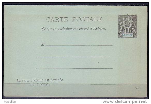 Nossi-Bé - Entier Postal Avec Réponse Payée Se Tenant - Neuf ** (MNH) - CPRP - Briefe U. Dokumente