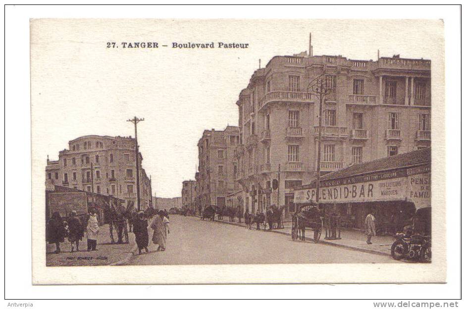 TANGER Boulevard Pasteur (carte Vierge) Edit.lebrun - Tanger