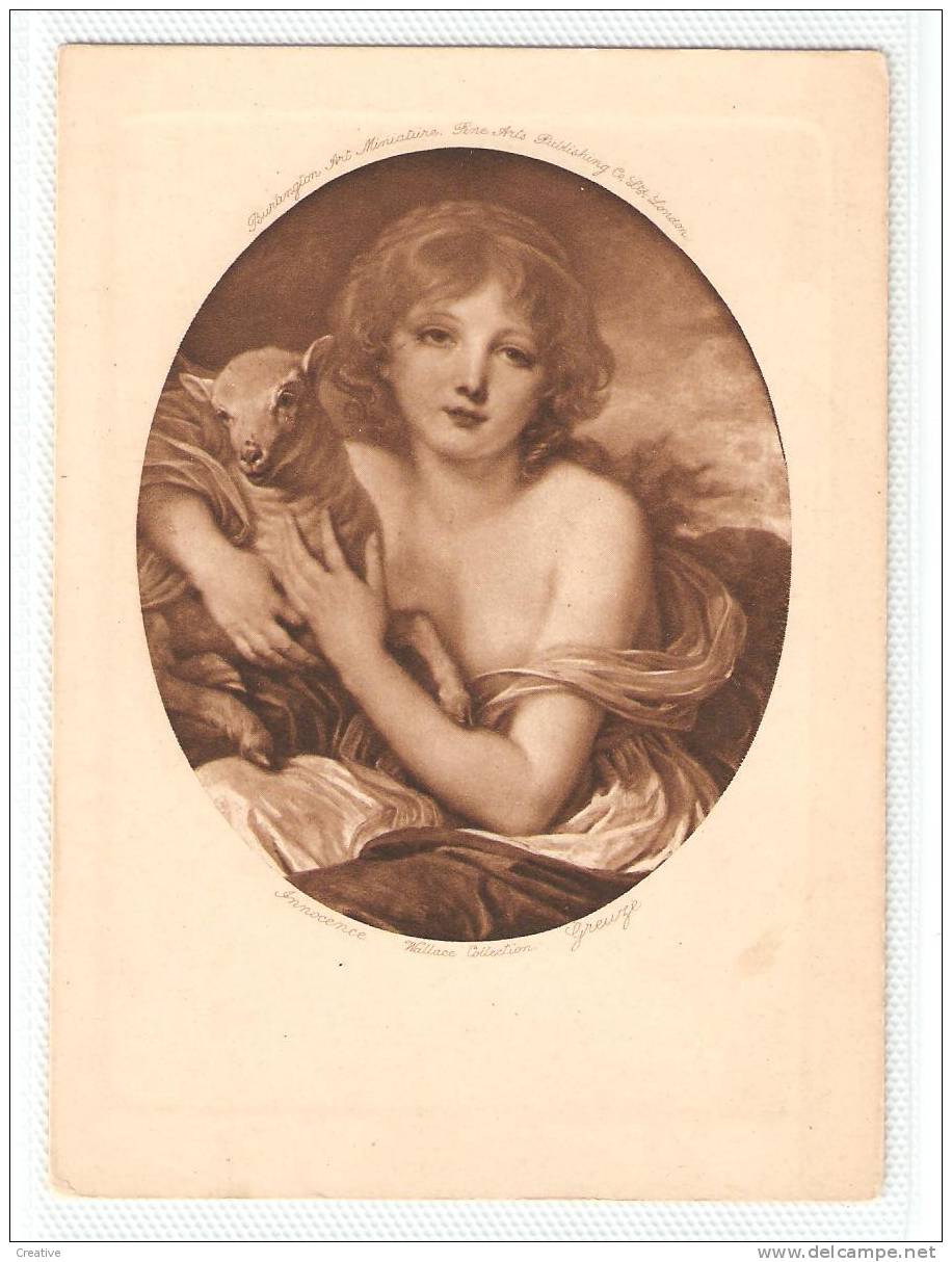 Innocence,Greuze,Wallace Collection - Barlington Art Miniature  -  Fine Arts Publishing Co Ltd London - Antike