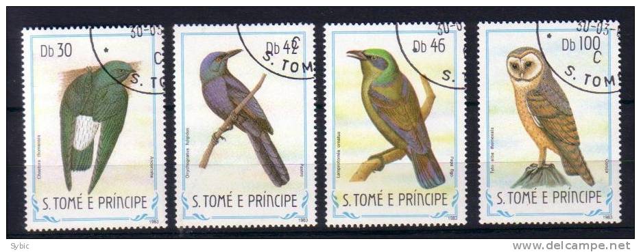 SAO TOME E PRINCIPE - Yvert 792/795 Obl. - Oiseaux - Papageien