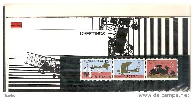 Australia - 1969 Flight Post Office Pack (opened). Scott 468-70A. MNH - Neufs