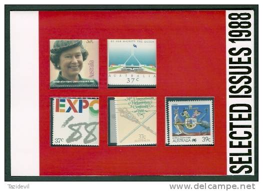 Australia - 1988 Selected Issues Post Office Pack. MNH - Mint Stamps