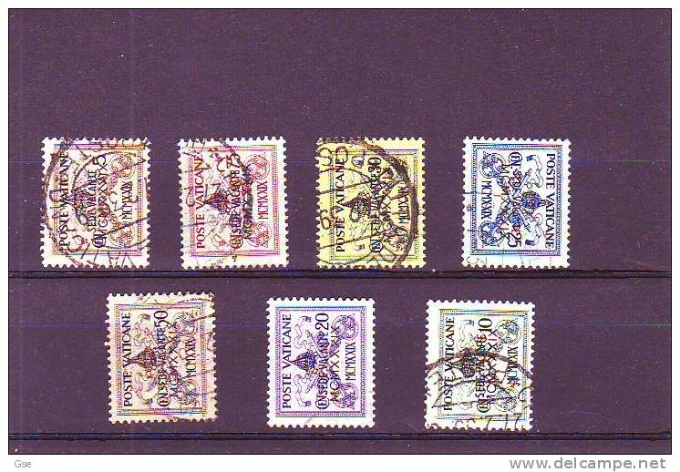 VATICANO 1939 - Sassone 61/7 (usato) - Sede Vacante - Used Stamps