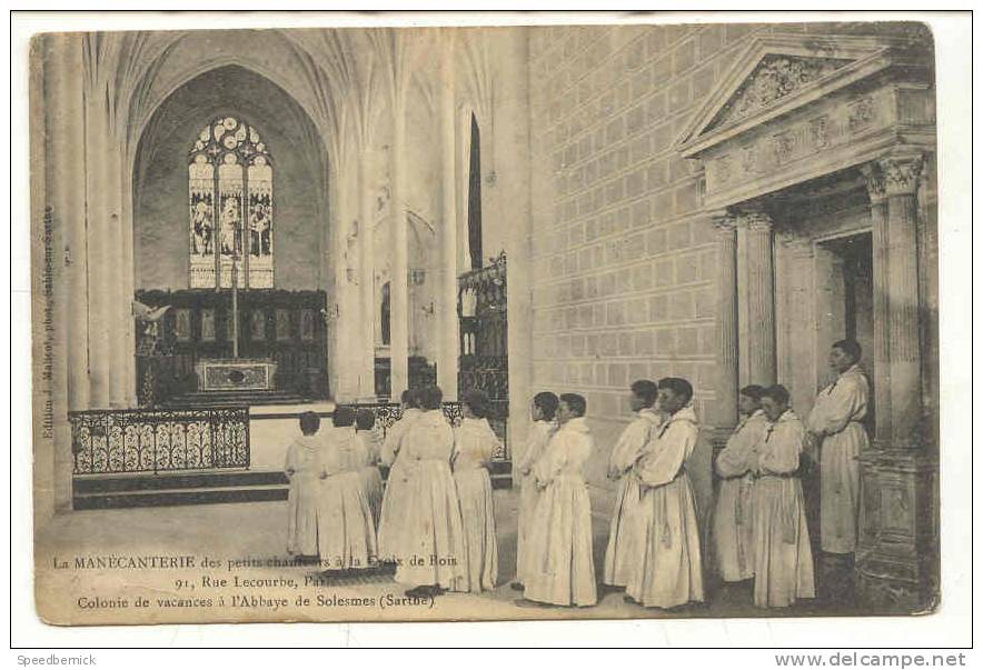 8578 MECANTERIE Petits Chanteurs La Croix De Bois Paris Colonie Vacances  Abbaye SOLESMES . Sans éd Chorale - Solesmes