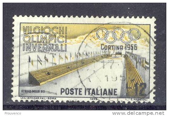 ITALIE ITALIA ITALY 1956  J.O. D HIVER CORTINA YT 721   TB - Hiver 1956: Cortina D'Ampezzo