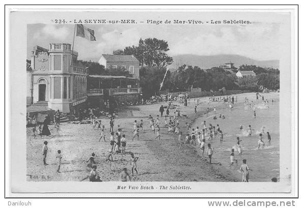 83 / FL / LA SEYNE / Plage De Mar Vivo, Les Sablettes, N° 234 Ed Bouvet Sourd, ANIMEE - La Seyne-sur-Mer