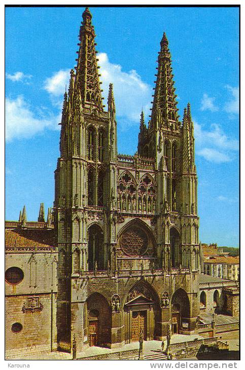 ESPAGNE - BURGOS - CATEDRAL, FACHADA PRINCIPAL - Catedral, Fachada Principal - Cathédrale, Façade Principale - Burgos
