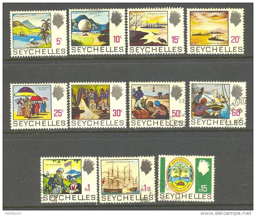 Seychelles Stamps SC# 257-64, 266-67,271  Mint & Used CV$ 25.25 - Seychelles (1976-...)