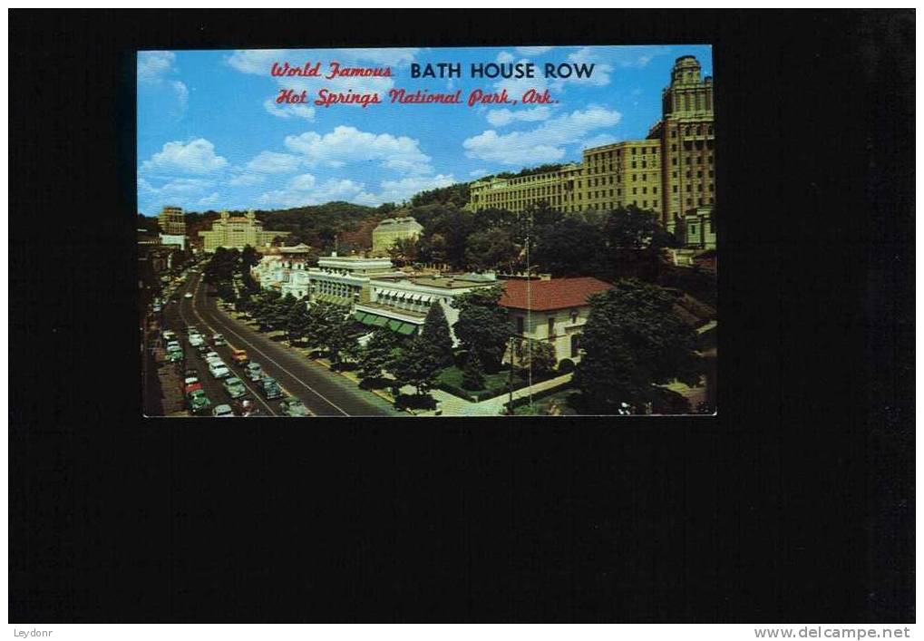 World Famous Bath House Row - Hot Springs National Part Arkansas - Hot Springs