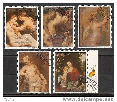 PARAGUAY - 1989 - Rubens - 5v - Obl. - Rubens