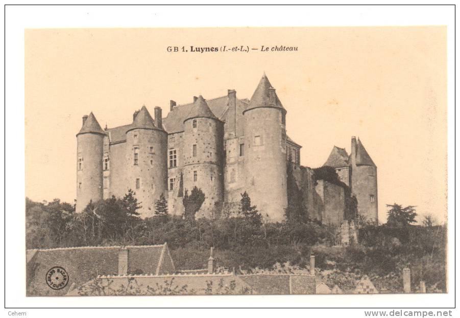 LUYNES 37 LE CHATEAU  INDRE ET LOIRE CHATEAUX DE LA LOIRE - Luynes