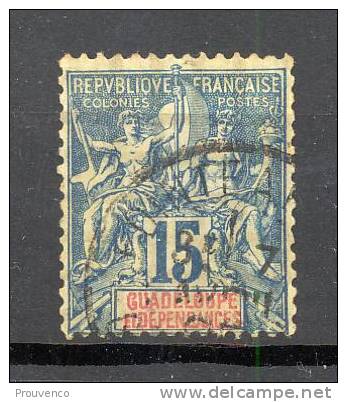 GUADELOUPE 1892  YT 32   OB. - Used Stamps