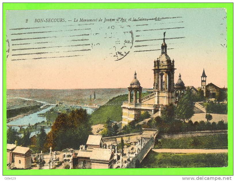 BONSECOURS - LE MONUMENT DE JEANNE D´ARC ET LA SEINE - - Bonsecours