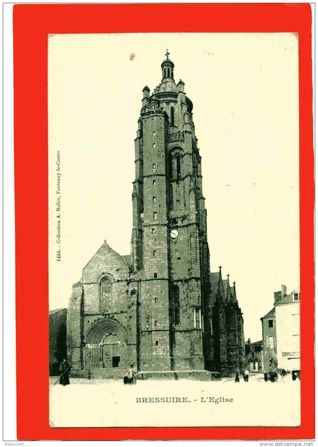 BRESSUIRE 1908 L EGLISE  CARTE EN BON ETAT - Bressuire