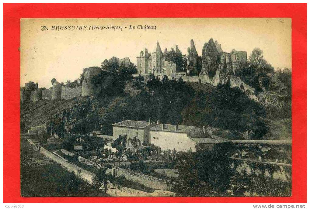 BRESSUIRE 1928 LE CHATEAU CARTE EN BON ETAT - Bressuire