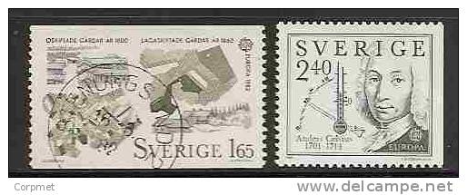 EUROPA-CEPT - SWEDEN 1982 - Yvert # 1169/70 - VF USED - 1982