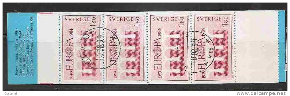 EUROPA-CEPT - SWEDEN 1984 - Carnet Yvert # C1252 (10 Stamps) - VF USED - 1984