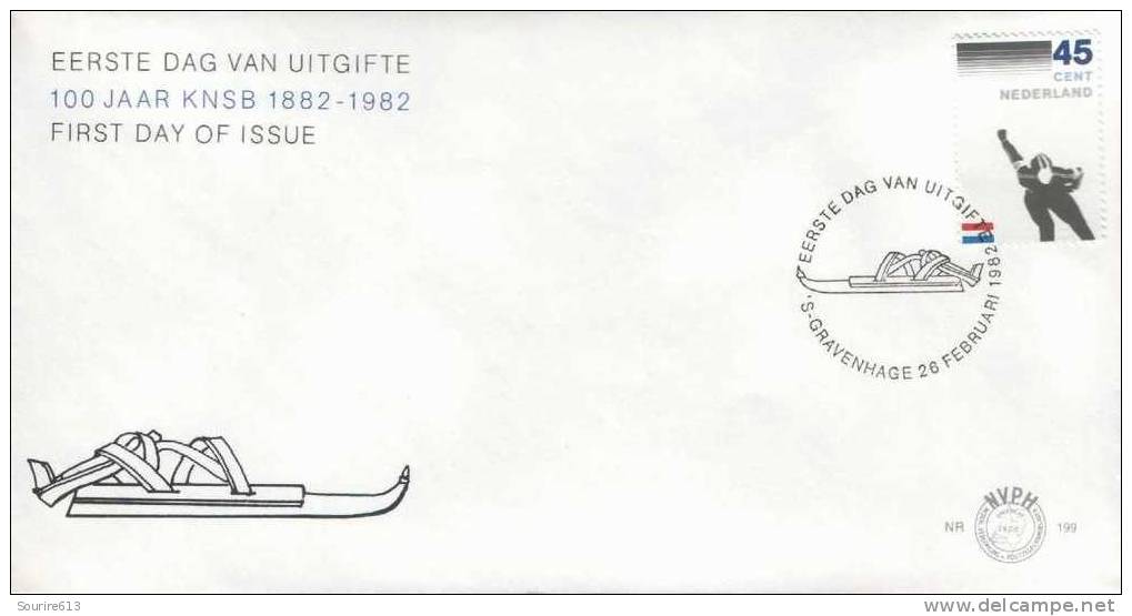 Fdc Pays-Bas 1982 Sports Hiver Patinage De Vitesse - Winter (Other)