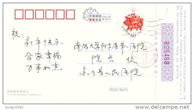 Red Cross , Doctort Nurse, Dongxiang  Hospital Ad,  Pre-stamped Postcard, Postal Stationery - Other & Unclassified