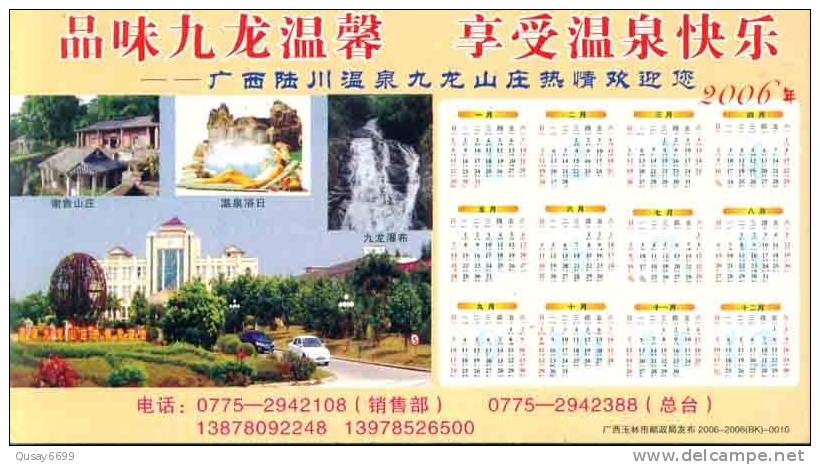 Car Spring Jiulun  Waterfall  Pre-stamped Postcard, Postal Stationery - Andere & Zonder Classificatie