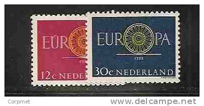 EUROPA-CEPT - NETHERLANDS 1960 - Yvert # 726/7 - MLH - 1960