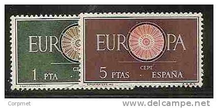 EUROPA-CEPT - SPAIN 1960 - Yvert # 975/6 - MLH - 1960