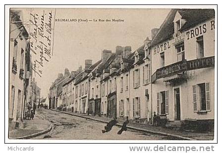 CPA 61 REGMALARD - La Rue Des Moulins - Remalard