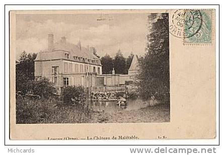 CPA 61 LONGNY - Le Chateau De Maletable - Longny Au Perche