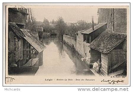 CPA 61 LAIGLE - Riviere La Rille - Bras Des Tanneurs (Lavandiere) - L'Aigle