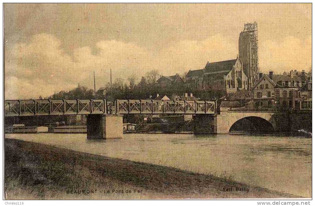 95 BEAUMONT SUR OISE Le Pont De Fer  Beau Plan - Beaumont Sur Oise