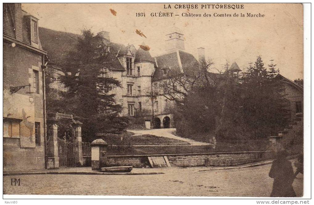 23 GUERET Château Des Comtes De La Marche - Guéret