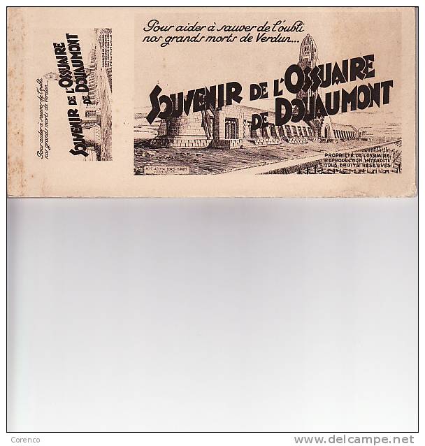 55  DOUAUMONT    Carnet De Vingt Cartes + Miniatures - Douaumont