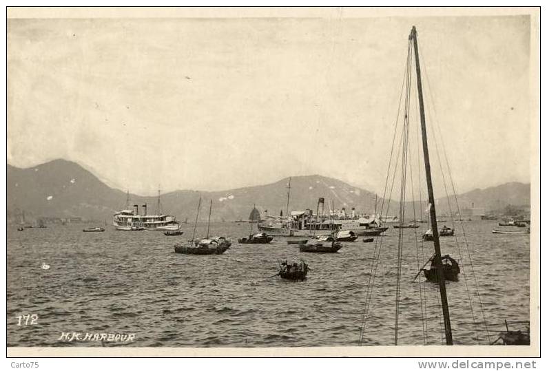 HONG-KONG - Carte Photo - Harbour - Port Bâteaux - Chine (Hong Kong)
