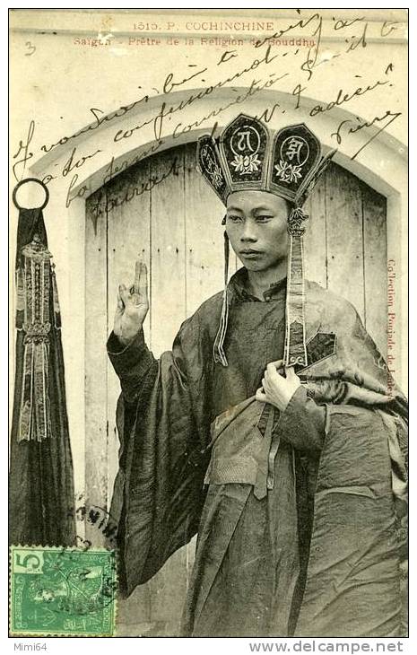 CHINE . COCHINCHINE . INDOSCHINE . SAIGON . PRETRE DE LA RELIGION DE BOUDDHA . - China